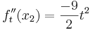 f_t''(x_2)=\frac{-9}{2}t^2