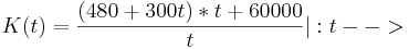 K(t)=\frac{(480+300t)*t+60000}{t} |:t      -->