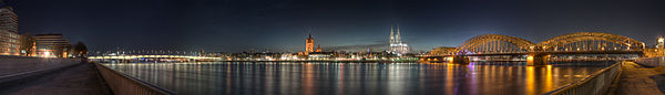 Cologne - Panoramic Image of the old town at dusk.jpg